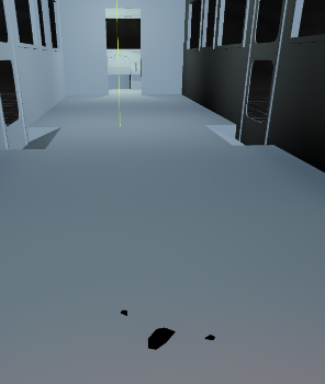 An animated image of the mouse girl rising through the floor then spinning, the ears and skirt have some physics so they wave when the character moves.